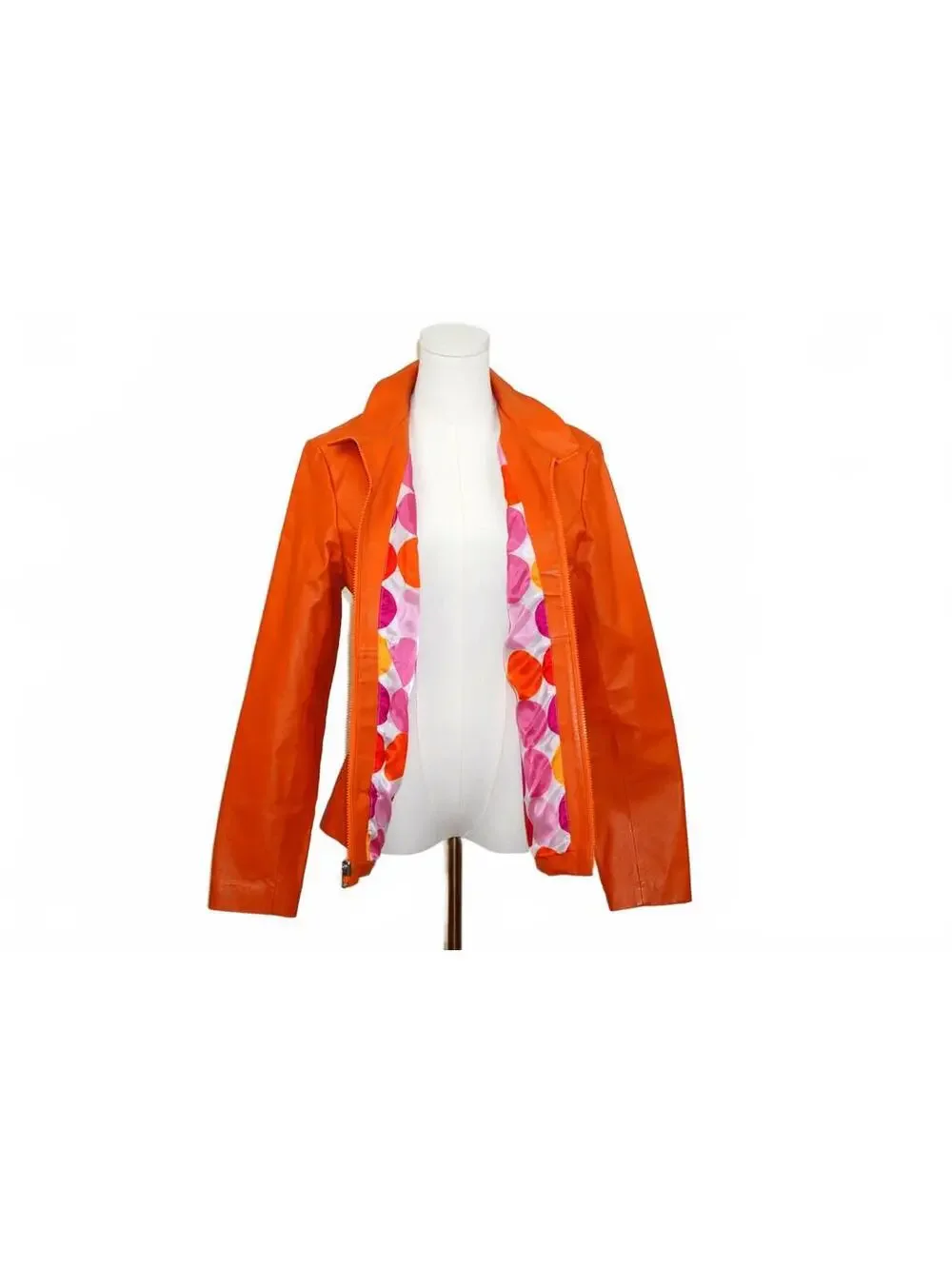 Wilsons Leather MotoJacket Orange M - Picture 2 of 6
